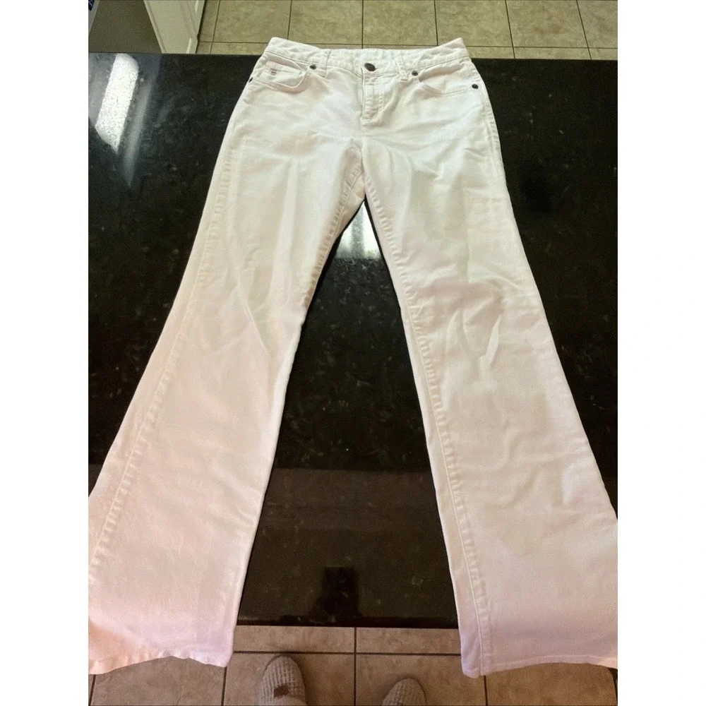 Lands End Womens White Jeans Bootcut Sz 4x31 Spring Pants Denim Summer Old Money - Picture 5 of 11